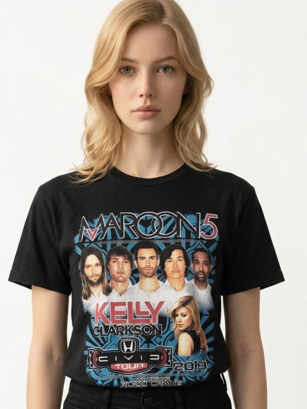 KELLY CLARKSON/MAROON 5 2013 Civic Tour Tee Unisex Size Medium